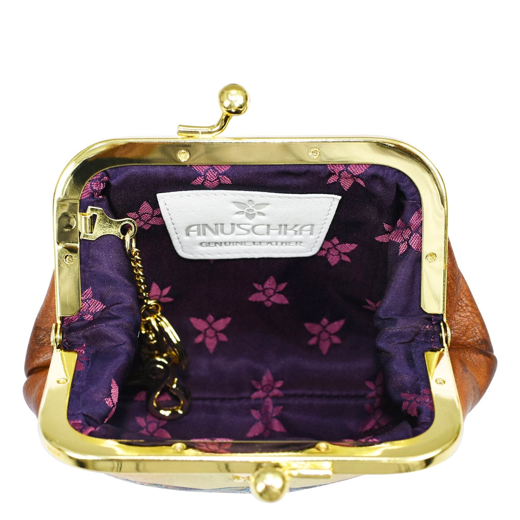 Clasp Pouch With Key Fobs - 1177 - Anuschka (IN)