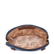 Heritage Leather Zippered Cosmetic Pouch - 1908