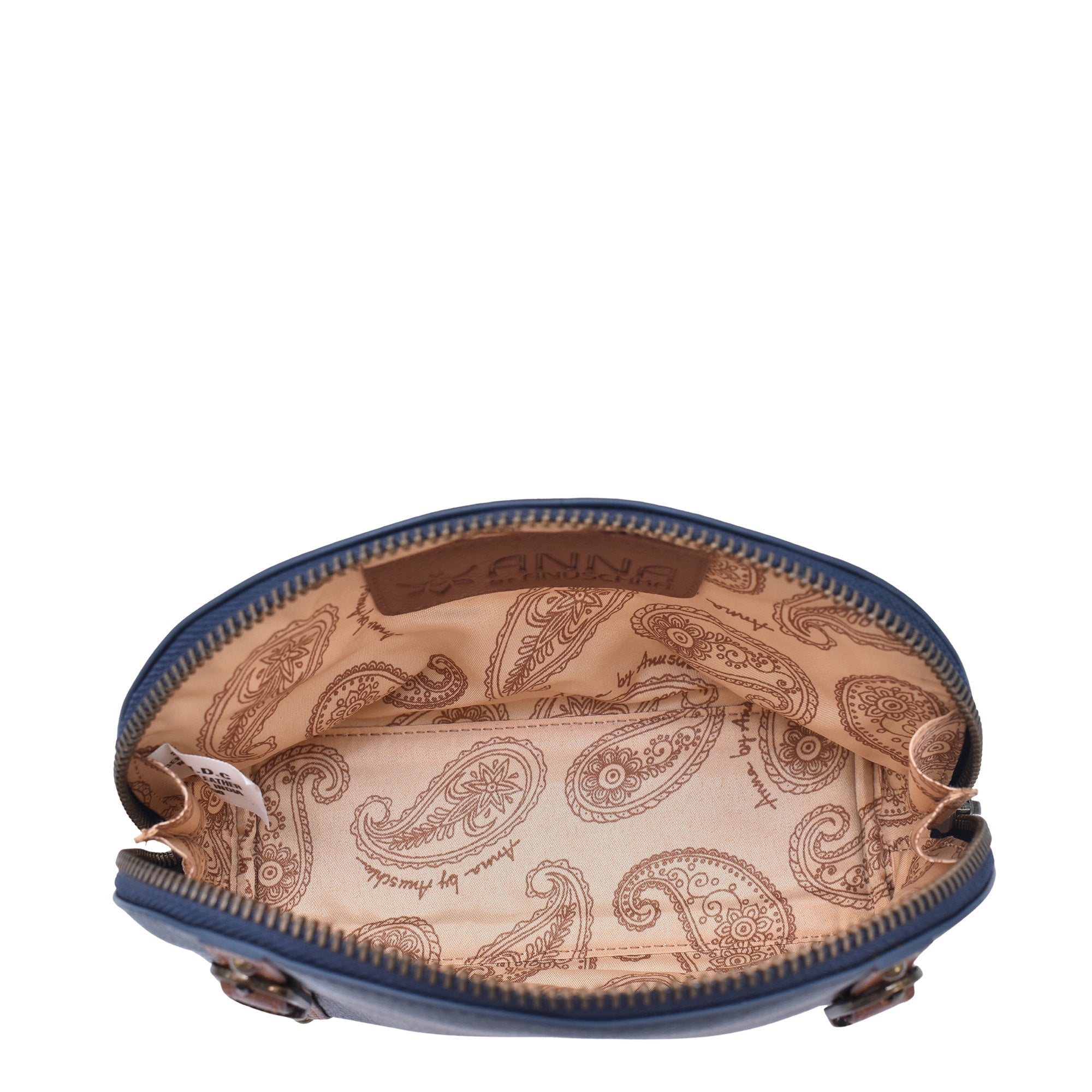 Heritage Leather Zippered Cosmetic Pouch - 1908