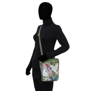 Organizer Crossbody With Extended Side Zipper - 493