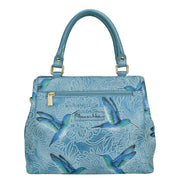 Tooled Birds Sky Multi Compartment Satchel - 690