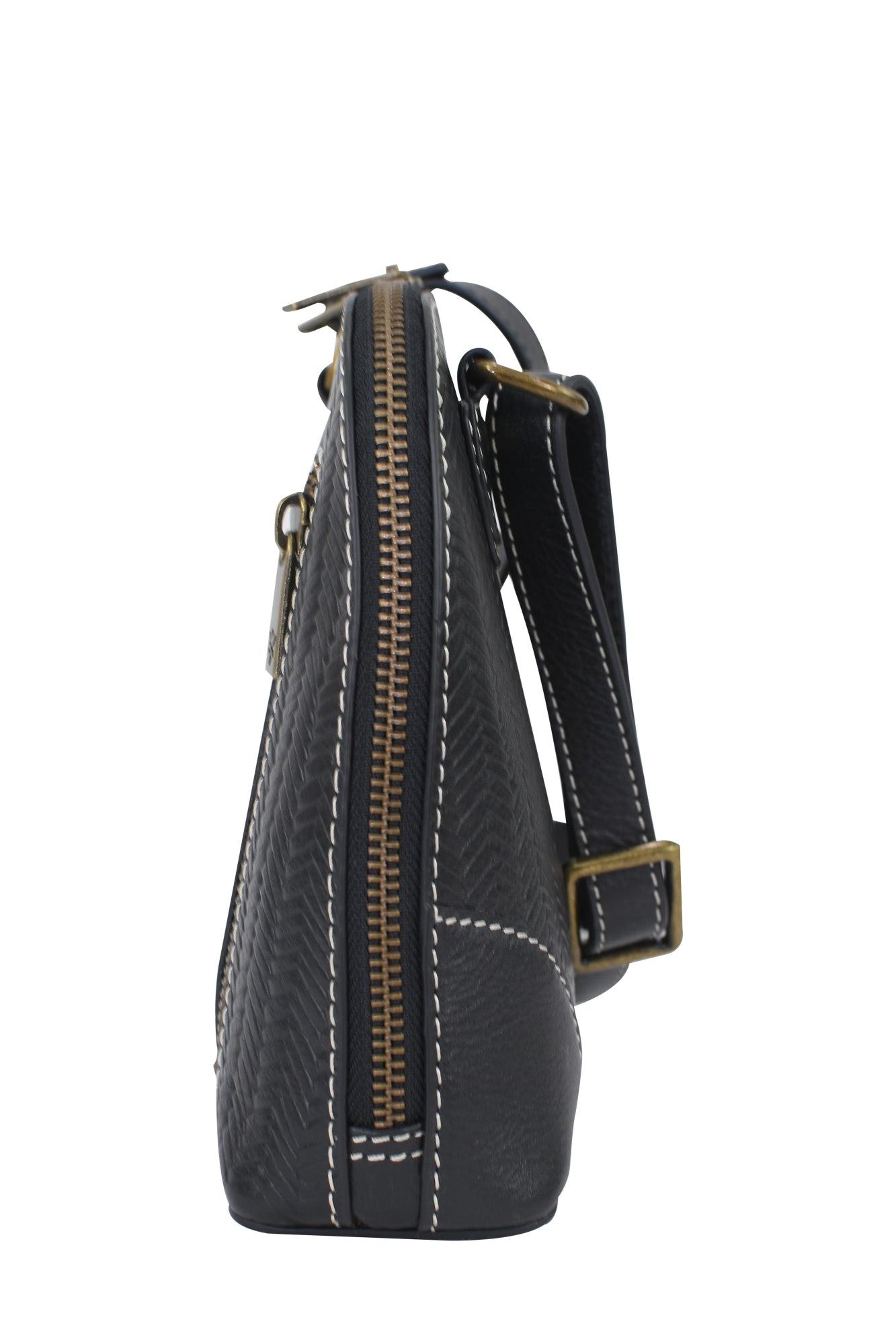 Heritage Leather Small Multi Compartment Zip-Around Organizer - 8109