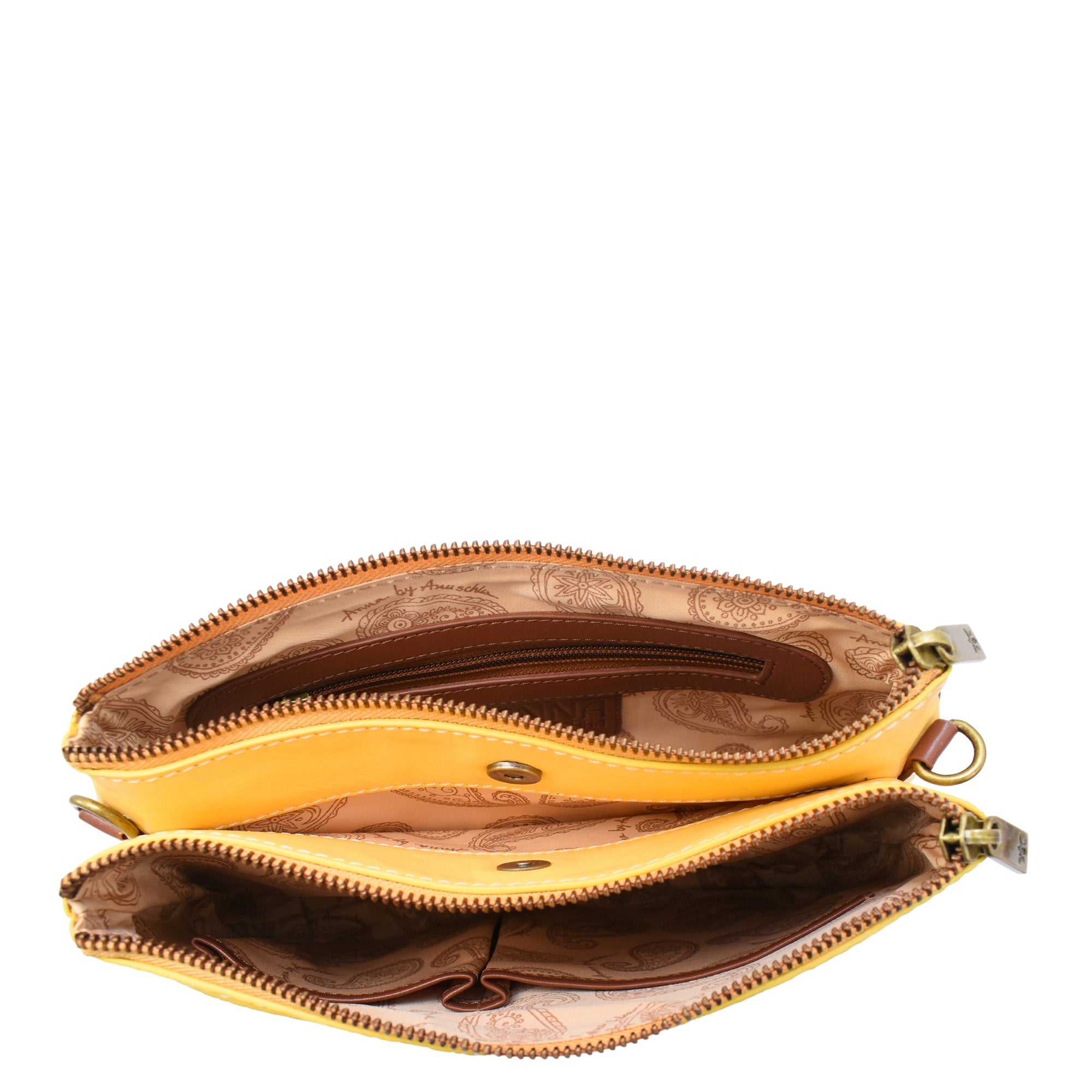 Heritage Leather Multi-Compartment Crossbody - 8280