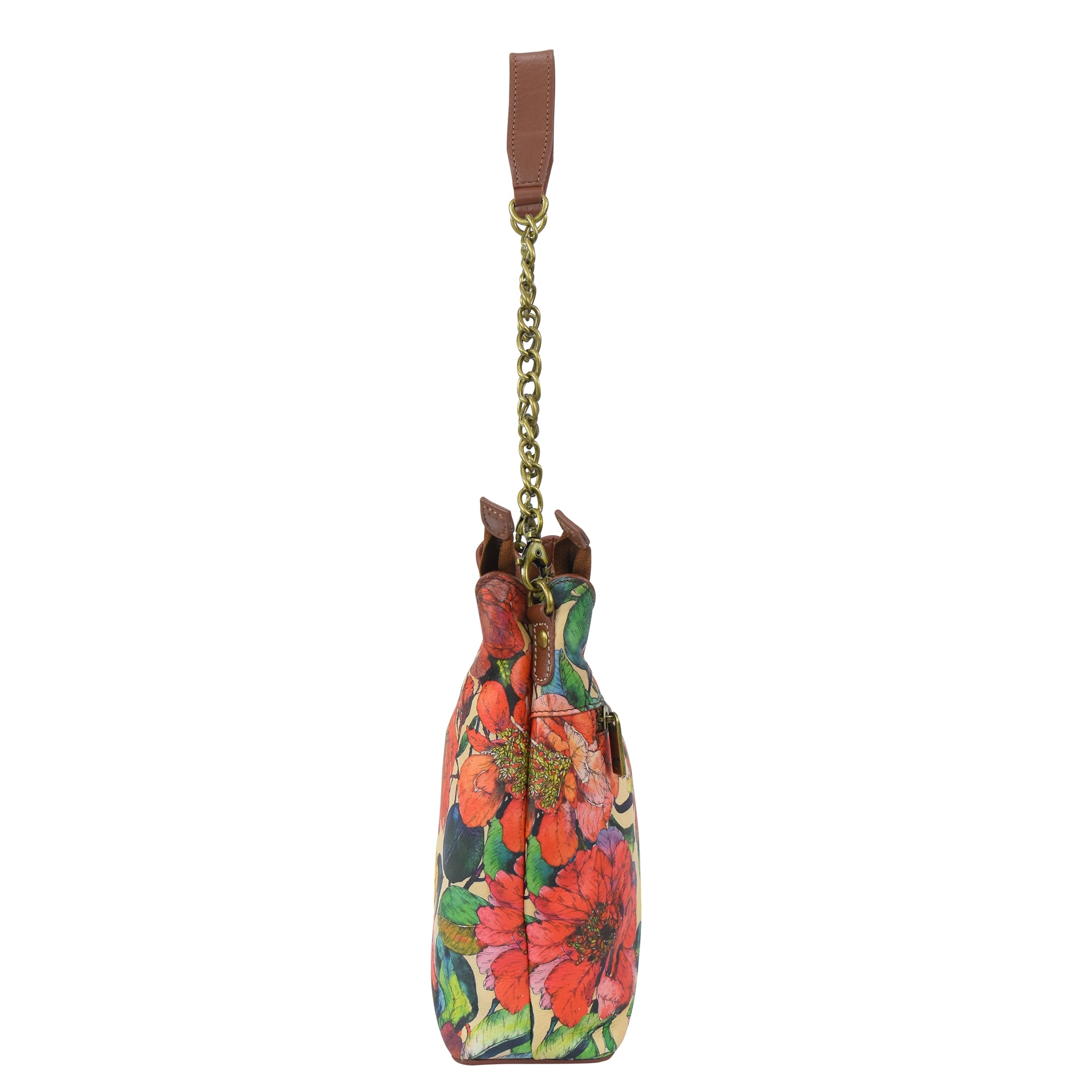 Heritage Leather Multicompartment Hobo - 8532