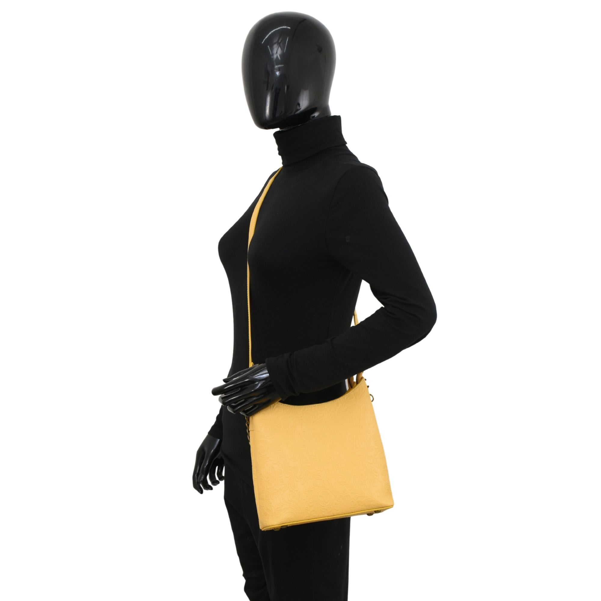 Heritage Leather Multicompartment Hobo - 8532