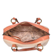 Heritage Leather Large Convertible Satchel - 8535