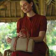 Heritage Leather Large Convertible Satchel - 8535