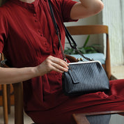 Heritage Leather Crossbody Frame Bag - 8594