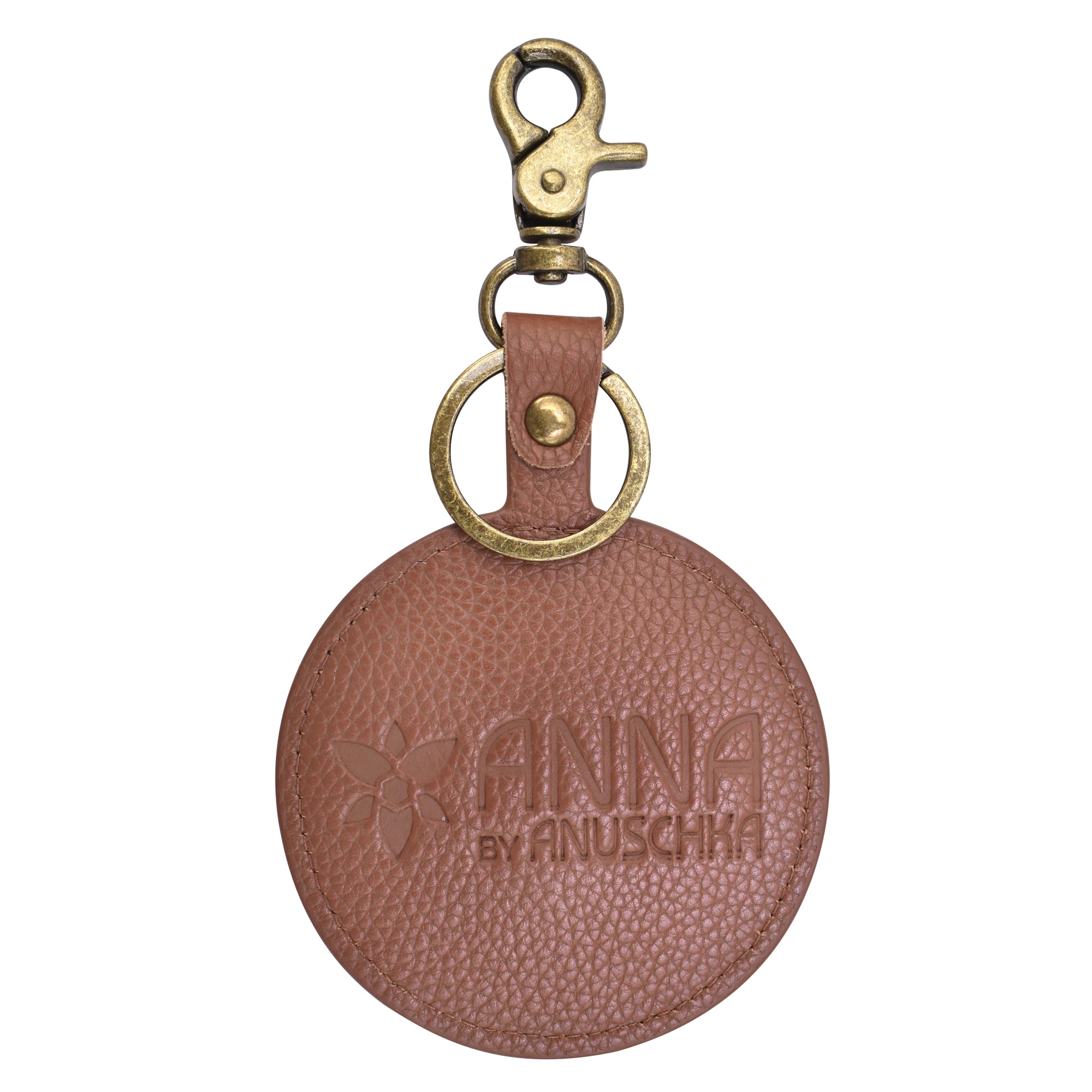 Painted Leather Bag Charm - K0013