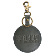 Painted Leather Bag Charm - K0013