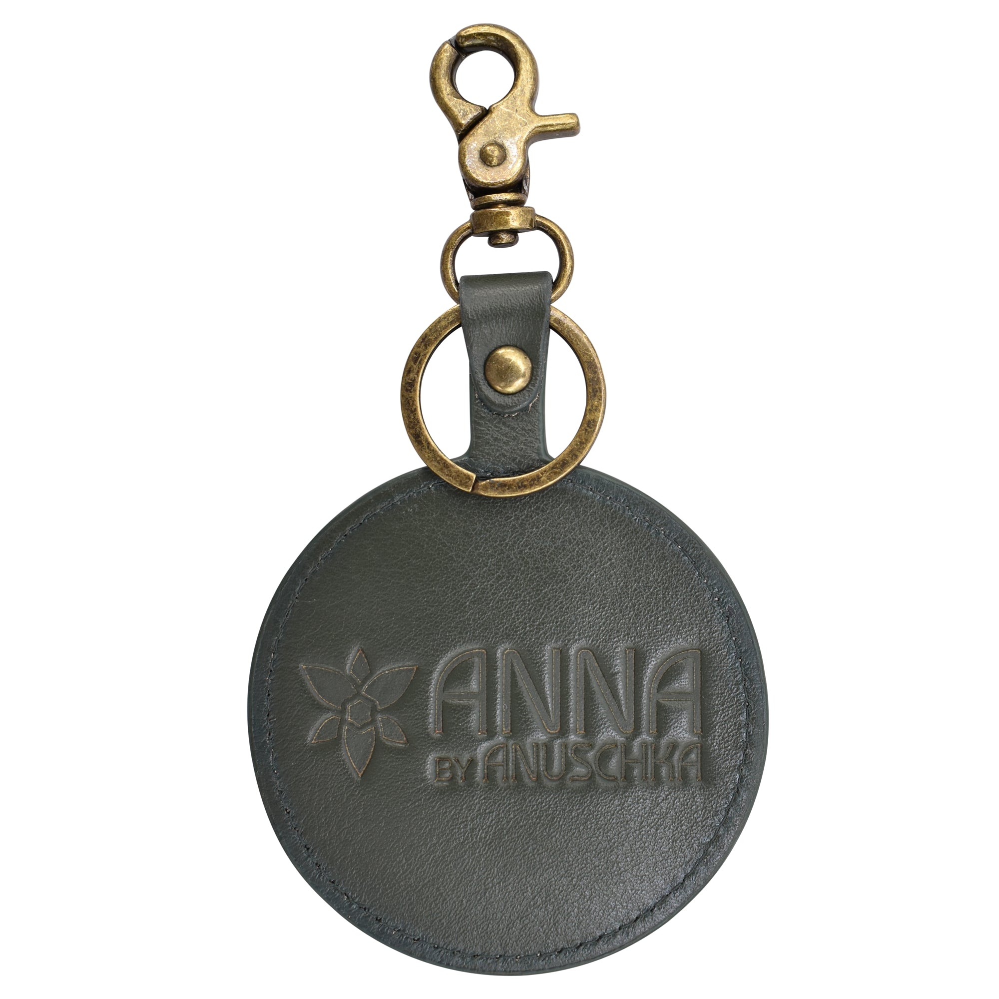 Painted Leather Bag Charm - K0013