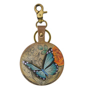 Painted Leather Bag Charm - K0013