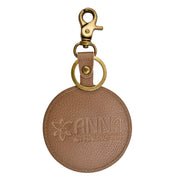 Painted Leather Bag Charm - K0013