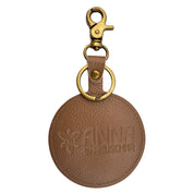 Painted Leather Bag Charm - K0013