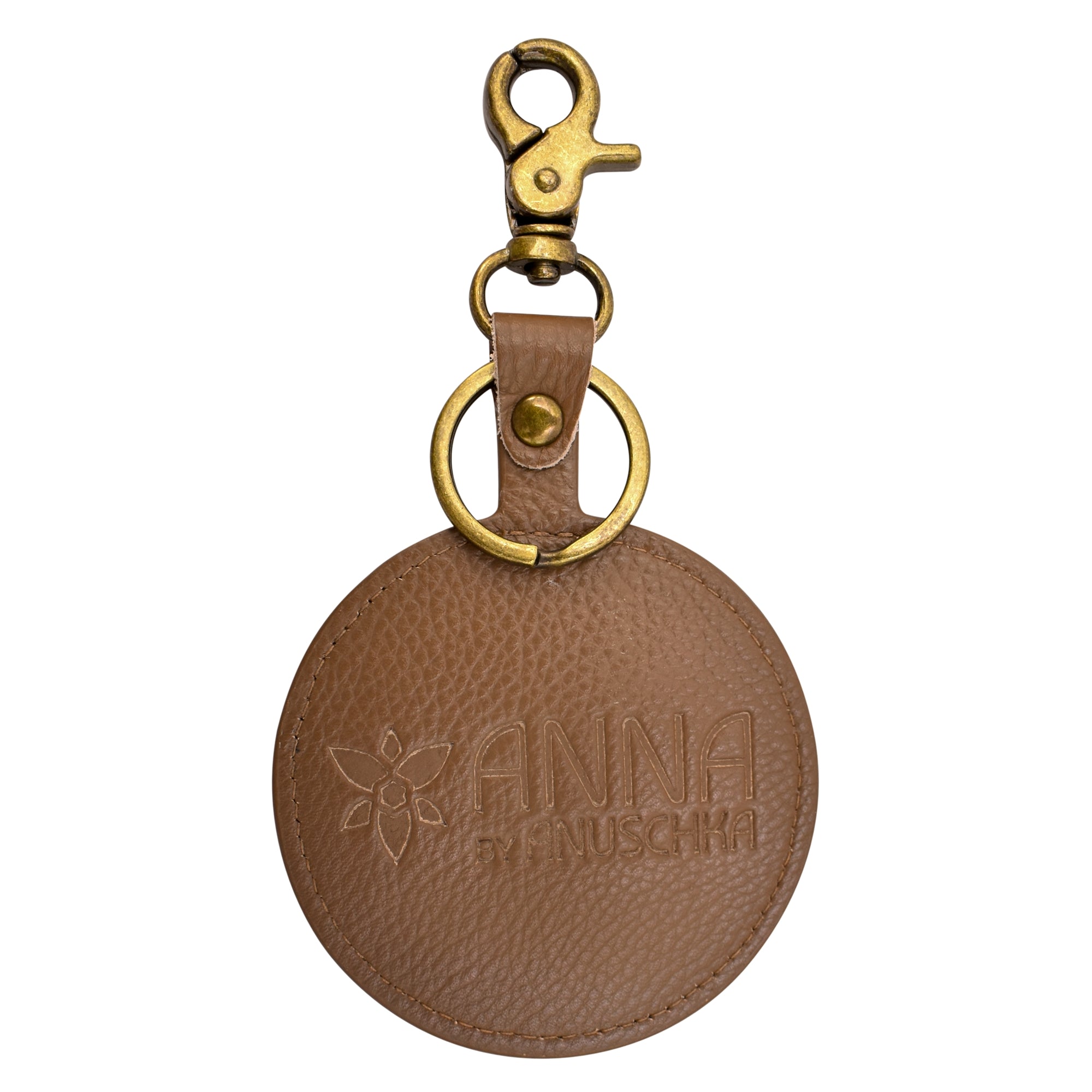 Painted Leather Bag Charm - K0013