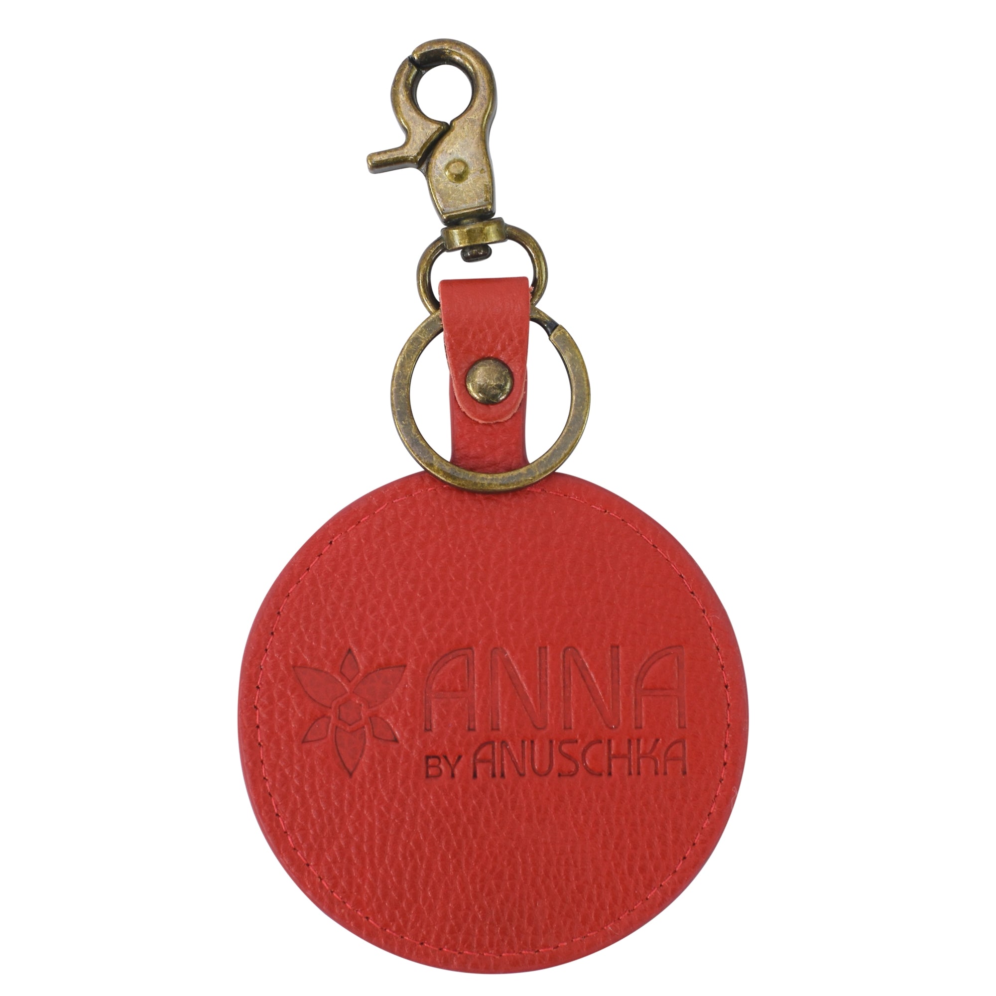 Painted Leather Bag Charm - K0013