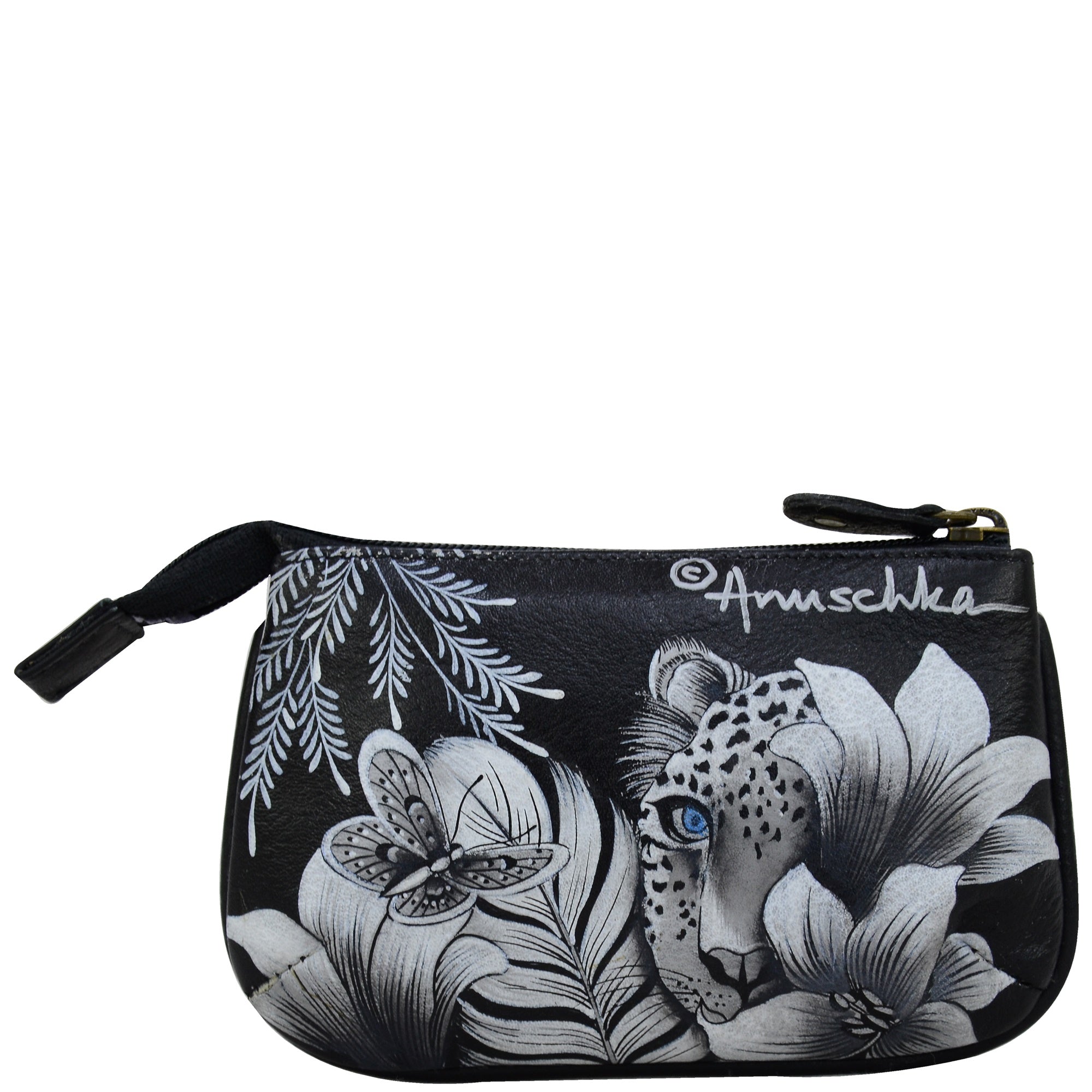 Medium Zip Pouch - 1107| Anuschka Leather India