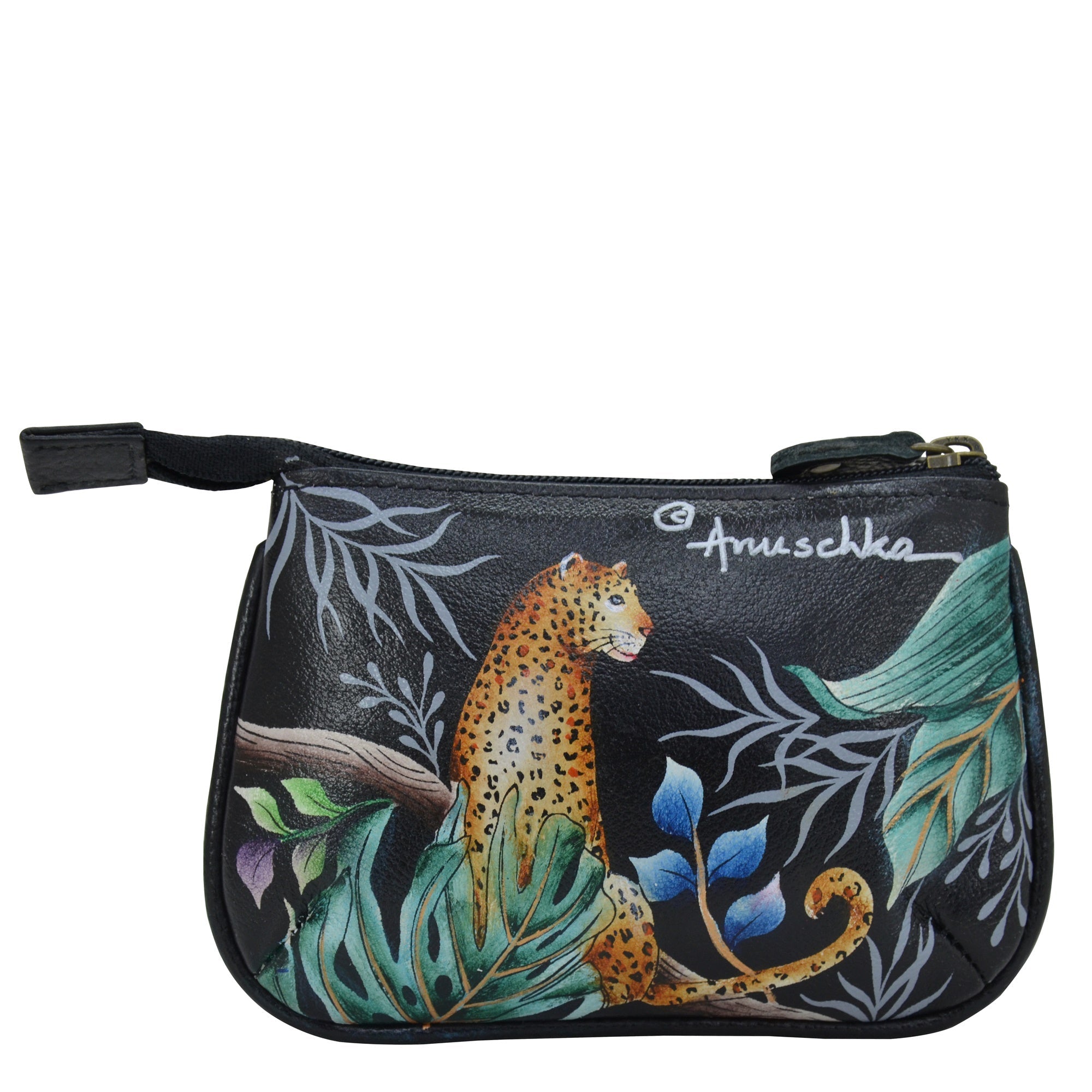 Medium Zip Pouch - 1107| Anuschka Leather India