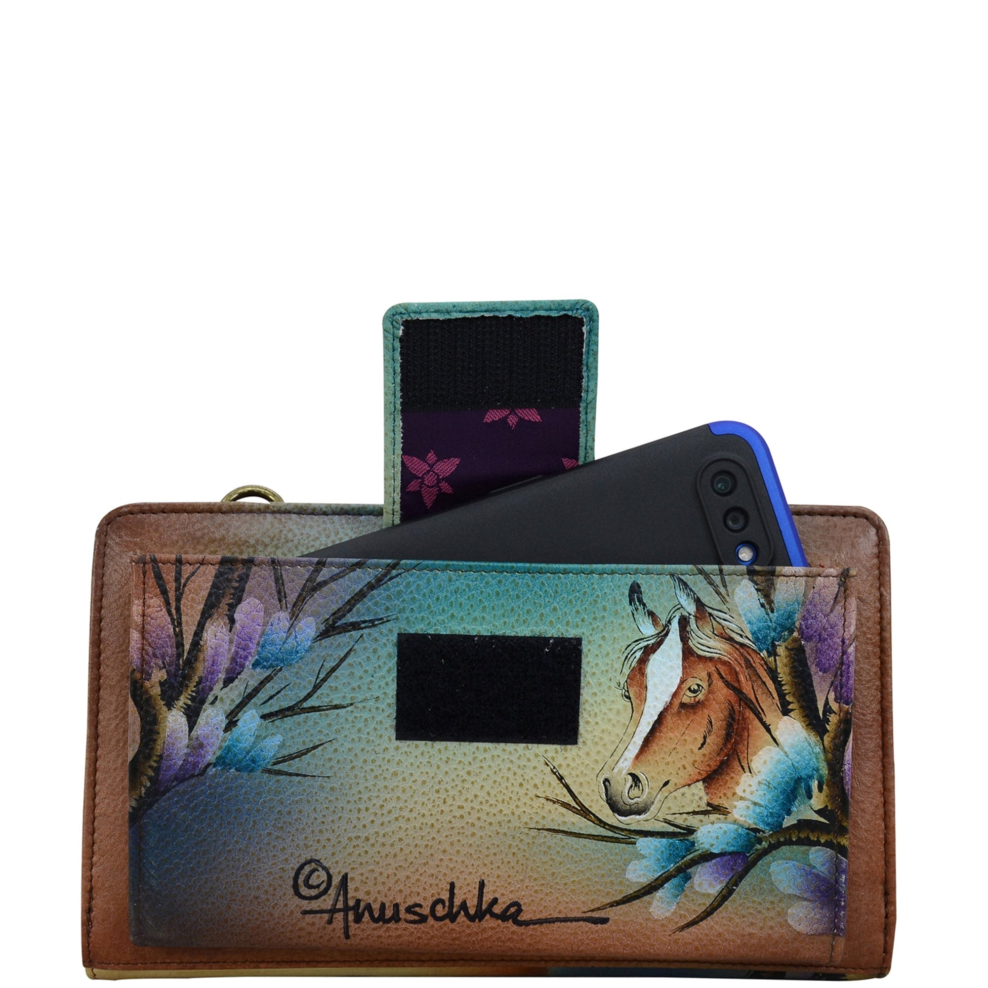 Organizer Wallet Crossbody - 1149| Anuschka Leather India