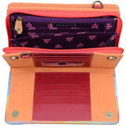 Organizer Wallet Crossbody - 1149| Anuschka Leather India