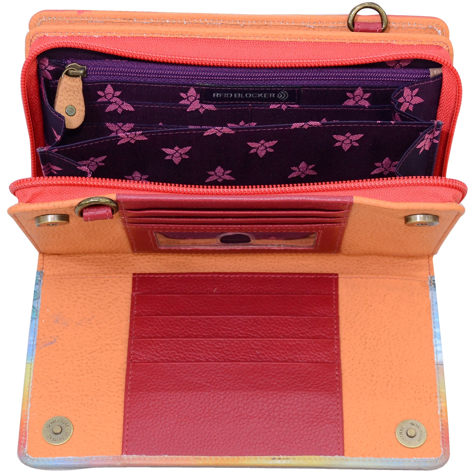 Organizer Wallet Crossbody - 1149| Anuschka Leather India