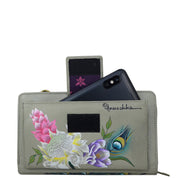 Organizer Wallet Crossbody - 1149| Anuschka Leather India