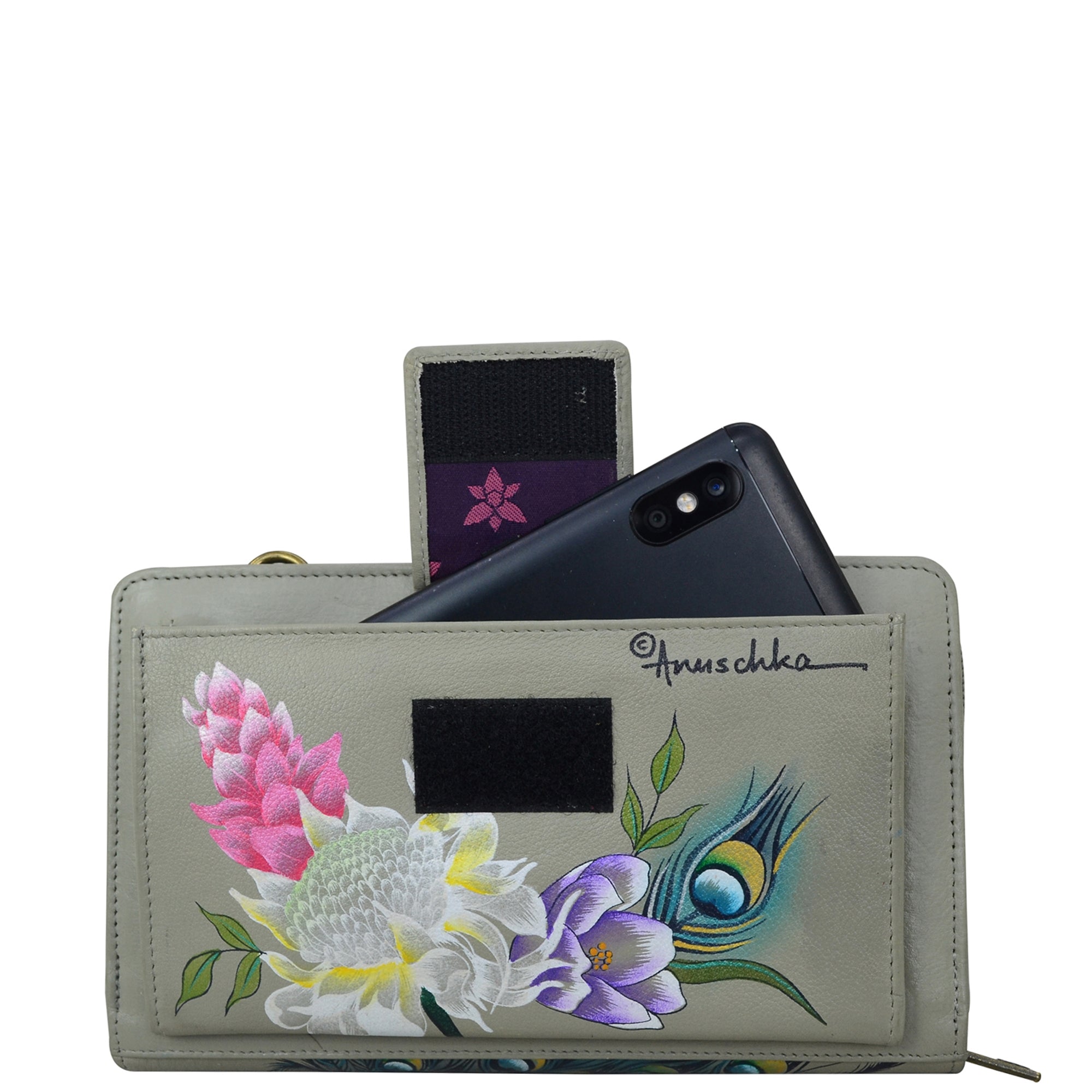 Organizer Wallet Crossbody - 1149| Anuschka Leather India
