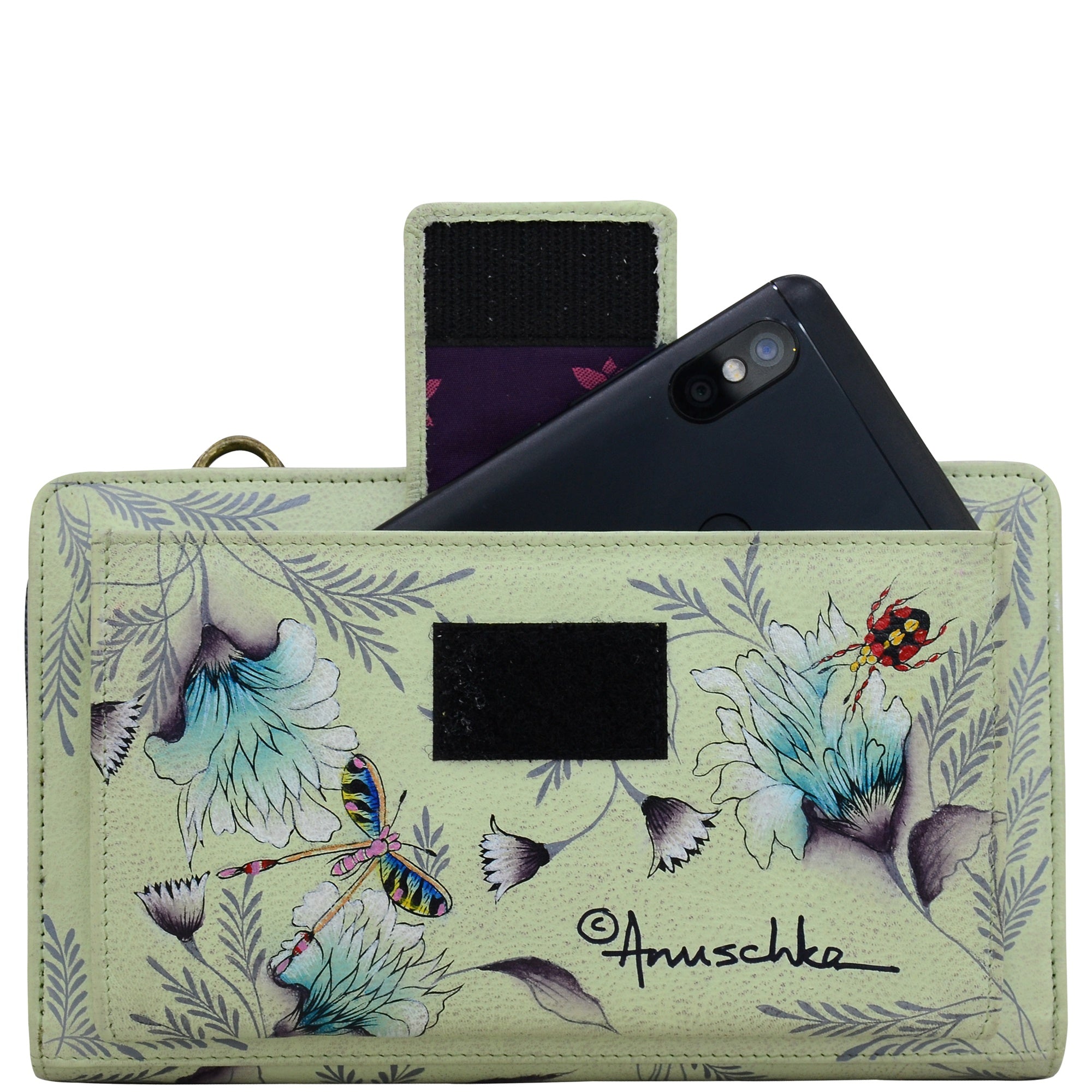 Organizer Wallet Crossbody - 1149| Anuschka Leather India