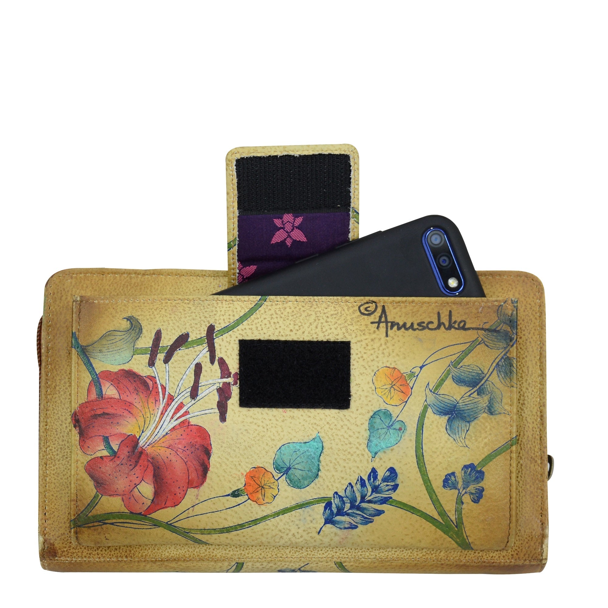 Organizer Wallet Crossbody - 1149| Anuschka Leather India