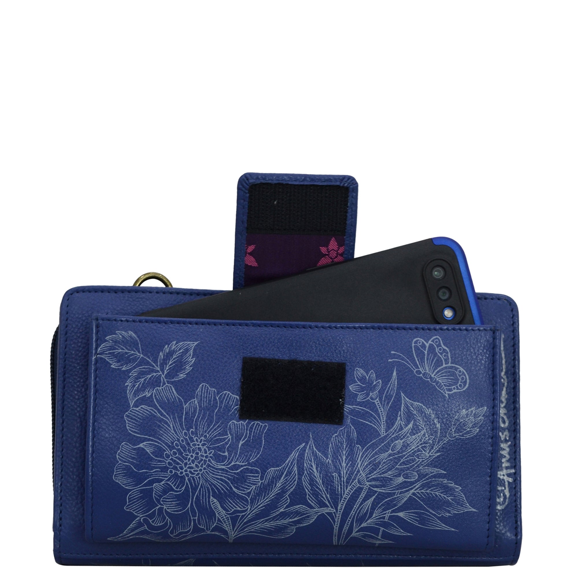 Organizer Wallet Crossbody - 1149| Anuschka Leather India