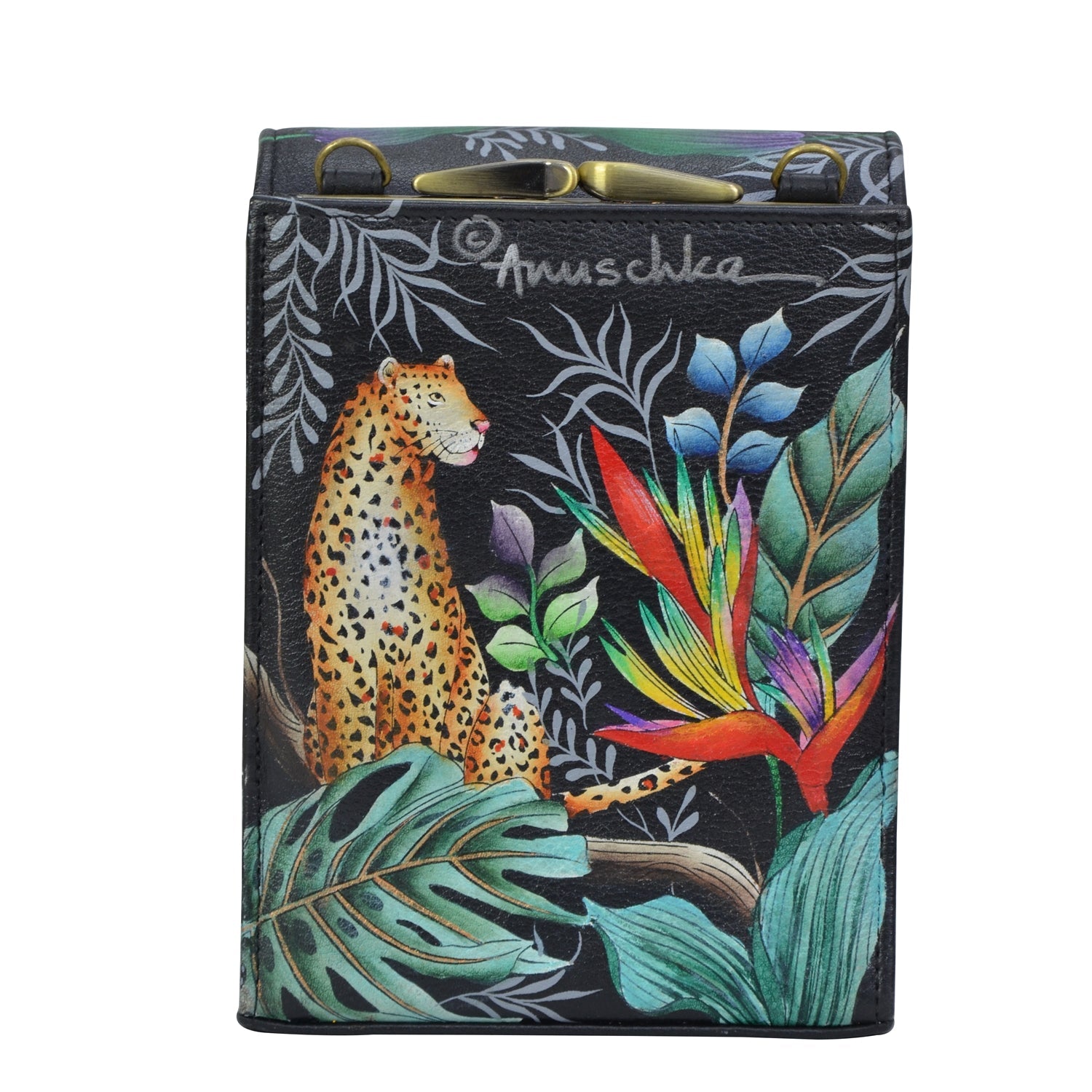 Triple Compartment Crossbody Organizer - 412| Anuschka Leather India