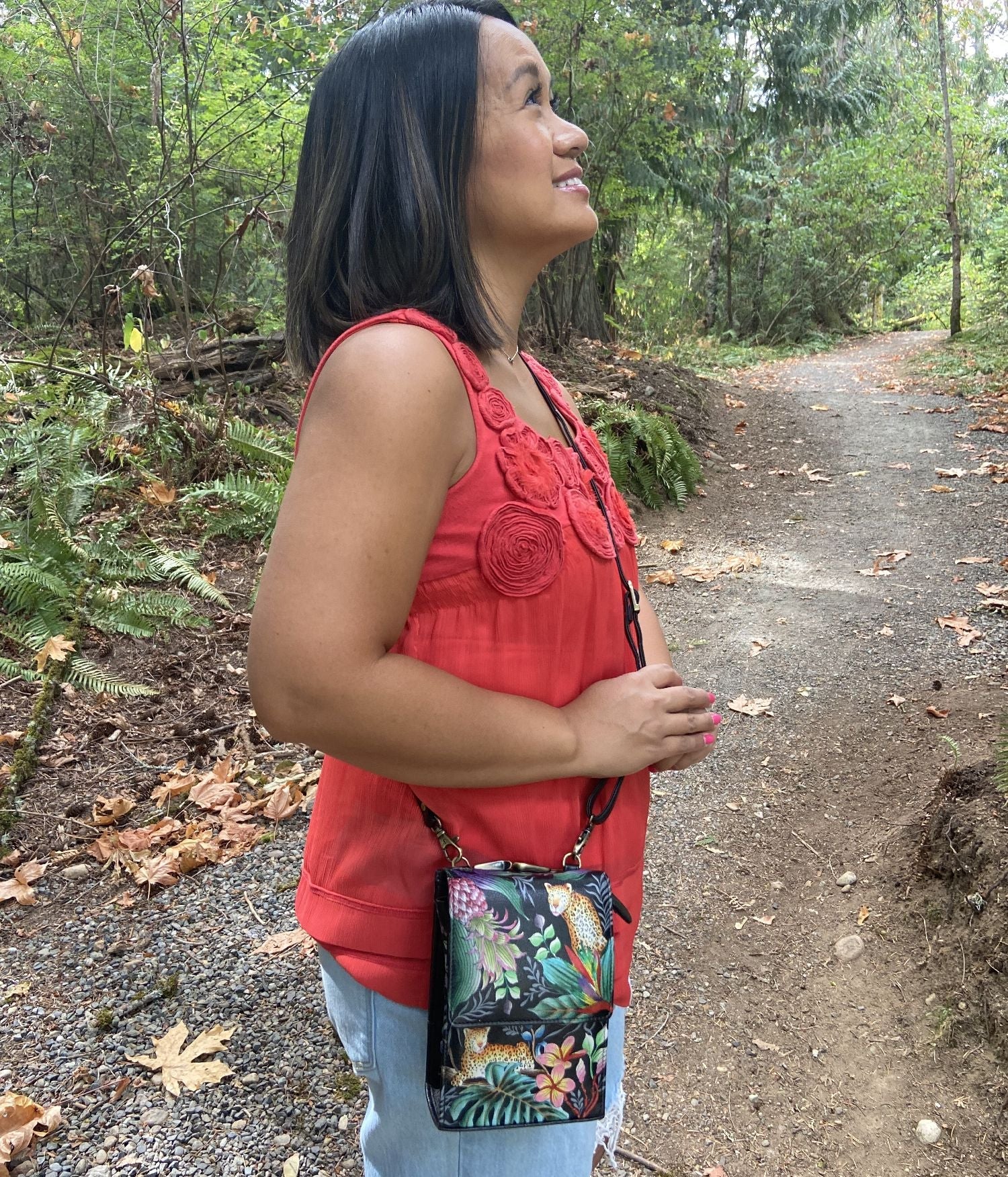 Triple Compartment Crossbody Organizer - 412| Anuschka Leather India