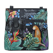 Medium Crossbody With Double Zip Pockets - 447| Anuschka Leather India