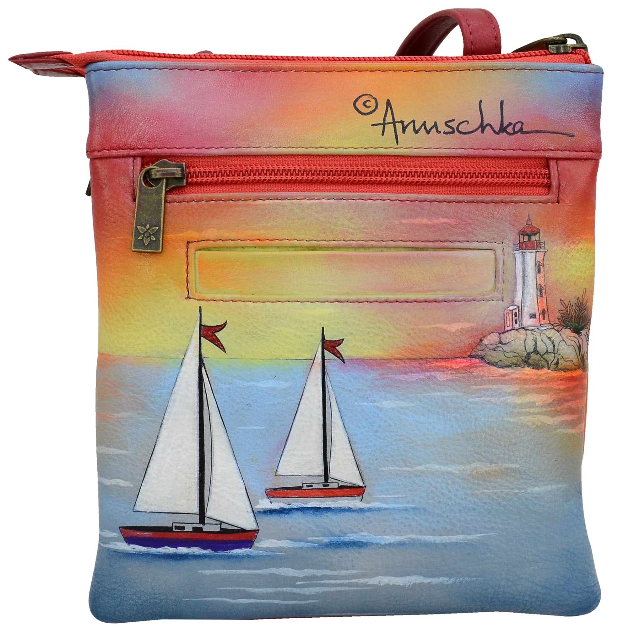 RFID Blocking Triple Compartment Travel Organizer - 596| Anuschka Leather India