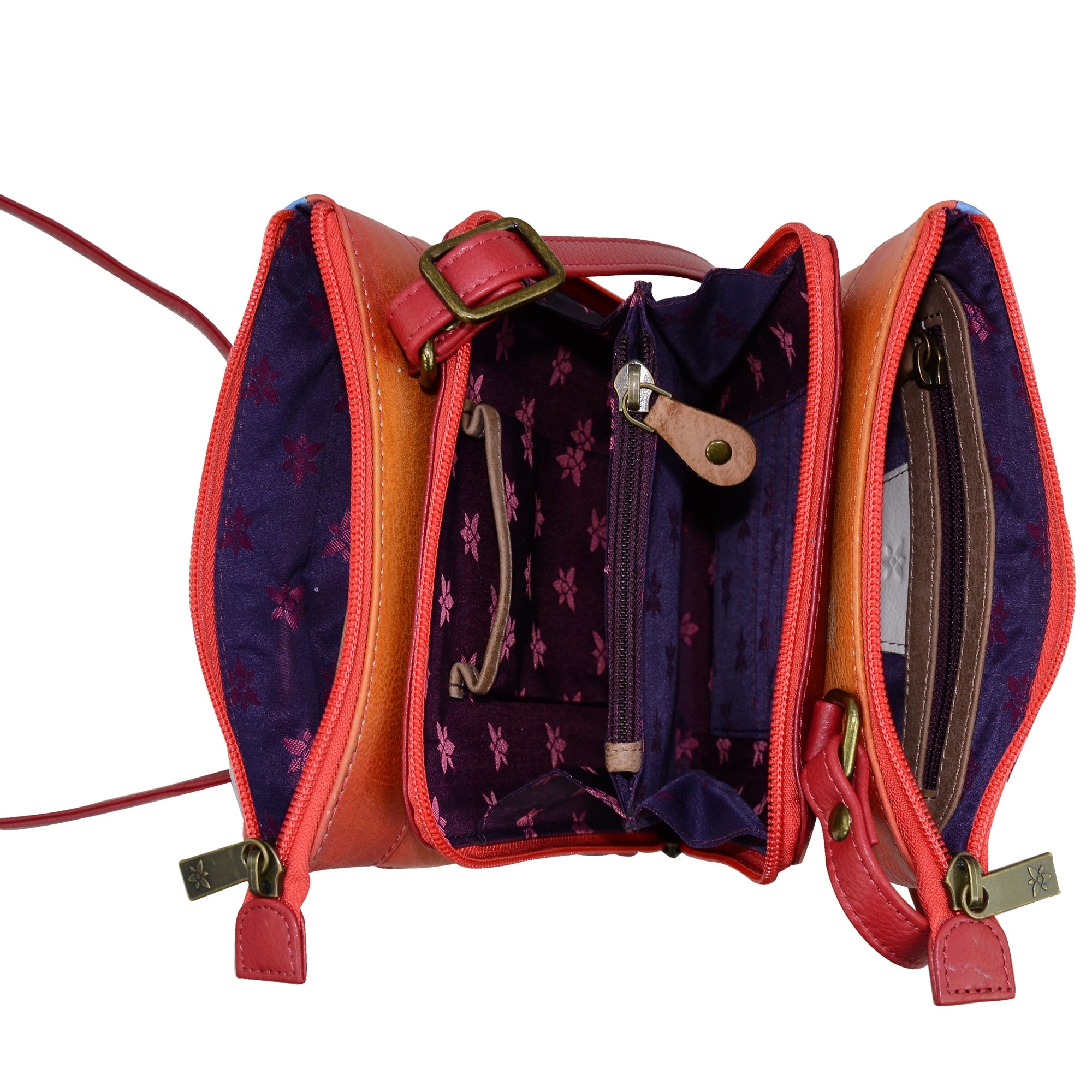 RFID Blocking Triple Compartment Travel Organizer - 596| Anuschka Leather India