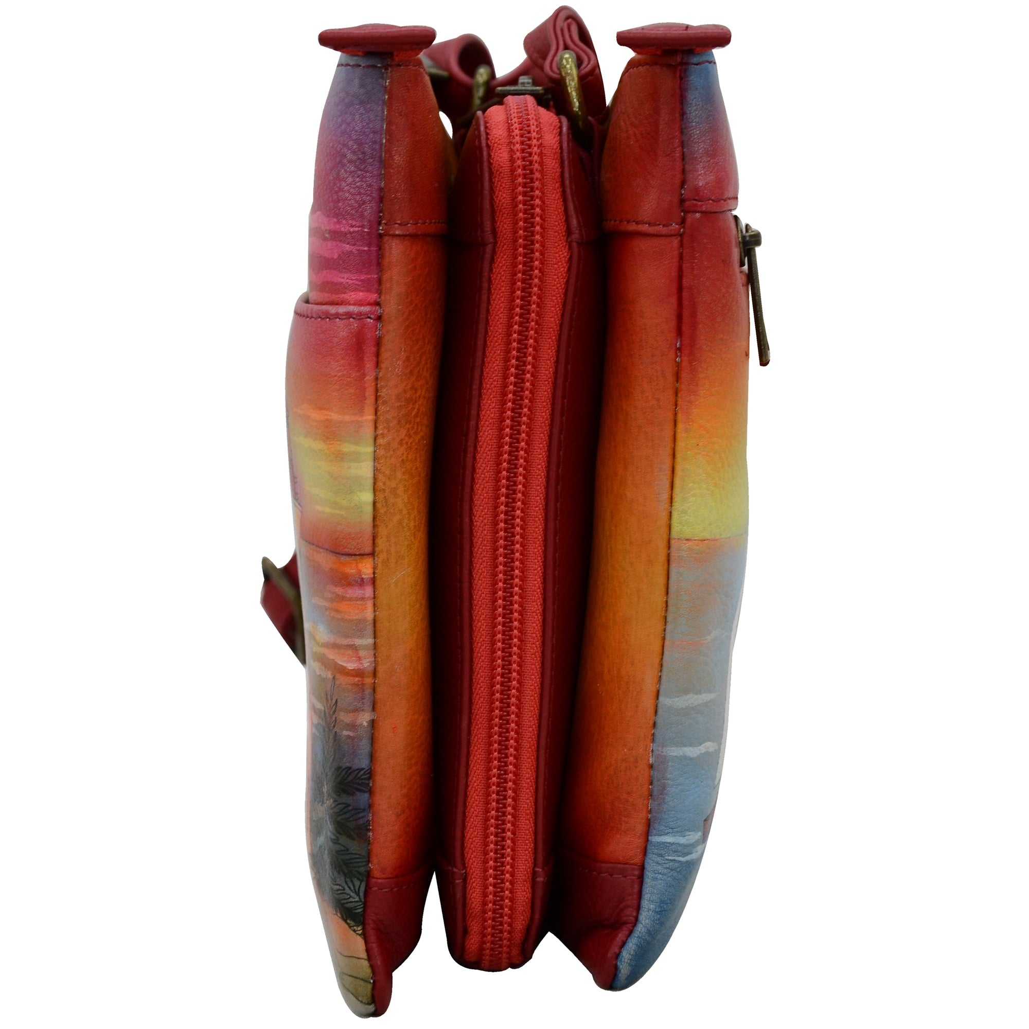 RFID Blocking Triple Compartment Travel Organizer - 596| Anuschka Leather India