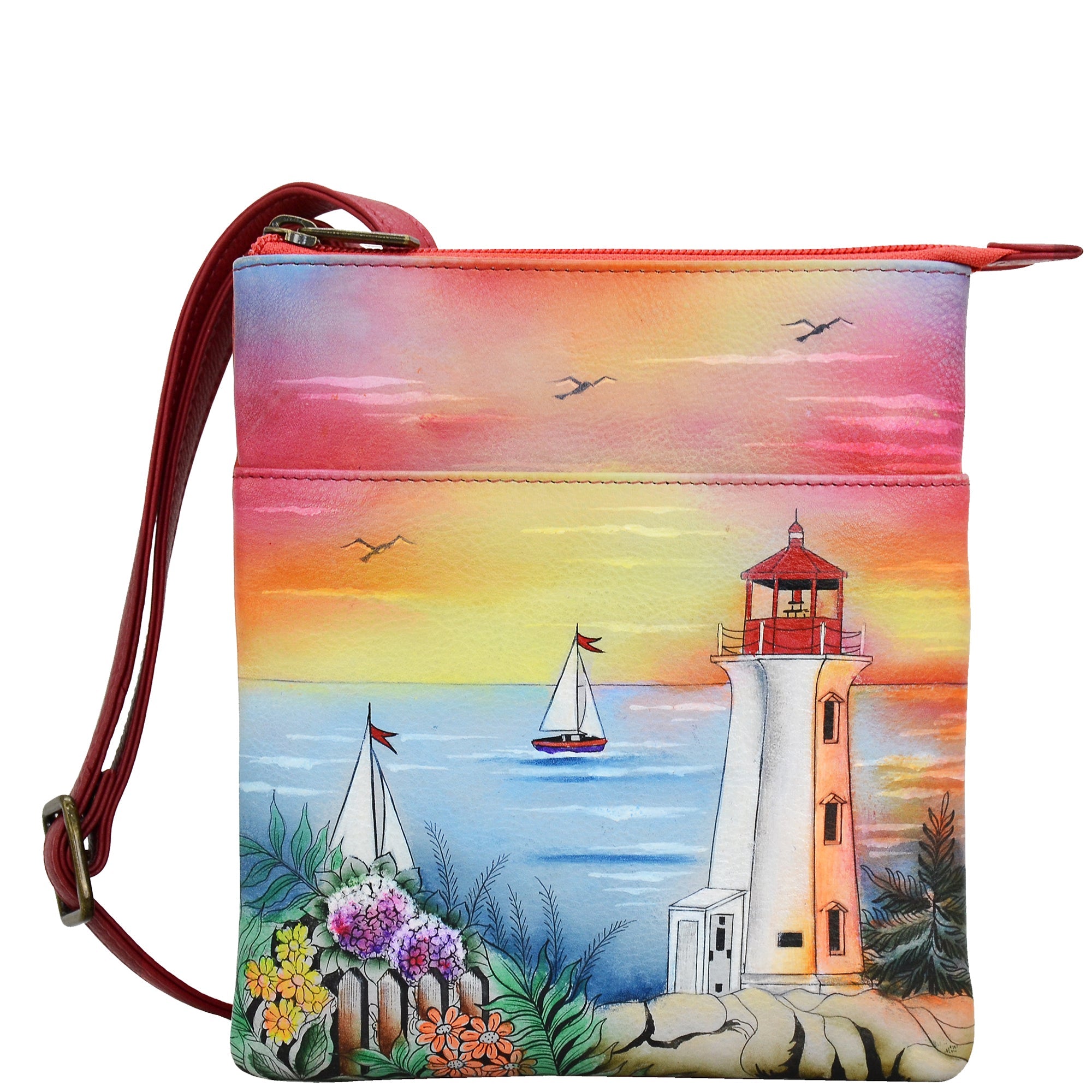 RFID Blocking Triple Compartment Travel Organizer - 596| Anuschka Leather India