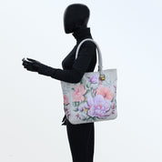 Tall Tote With Double Handle - 609| Anuschka Leather India