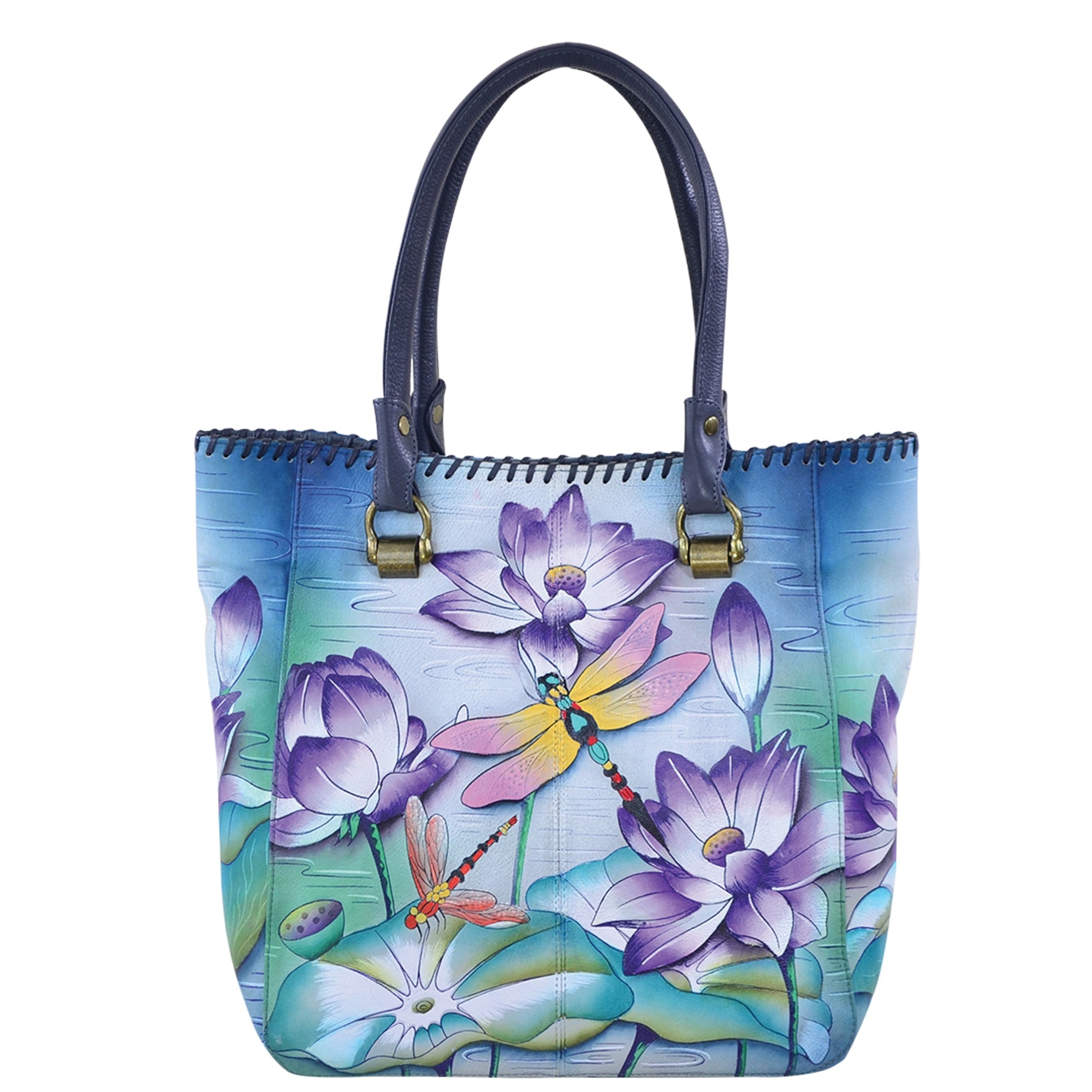 Tall Tote With Double Handle - 609| Anuschka Leather India