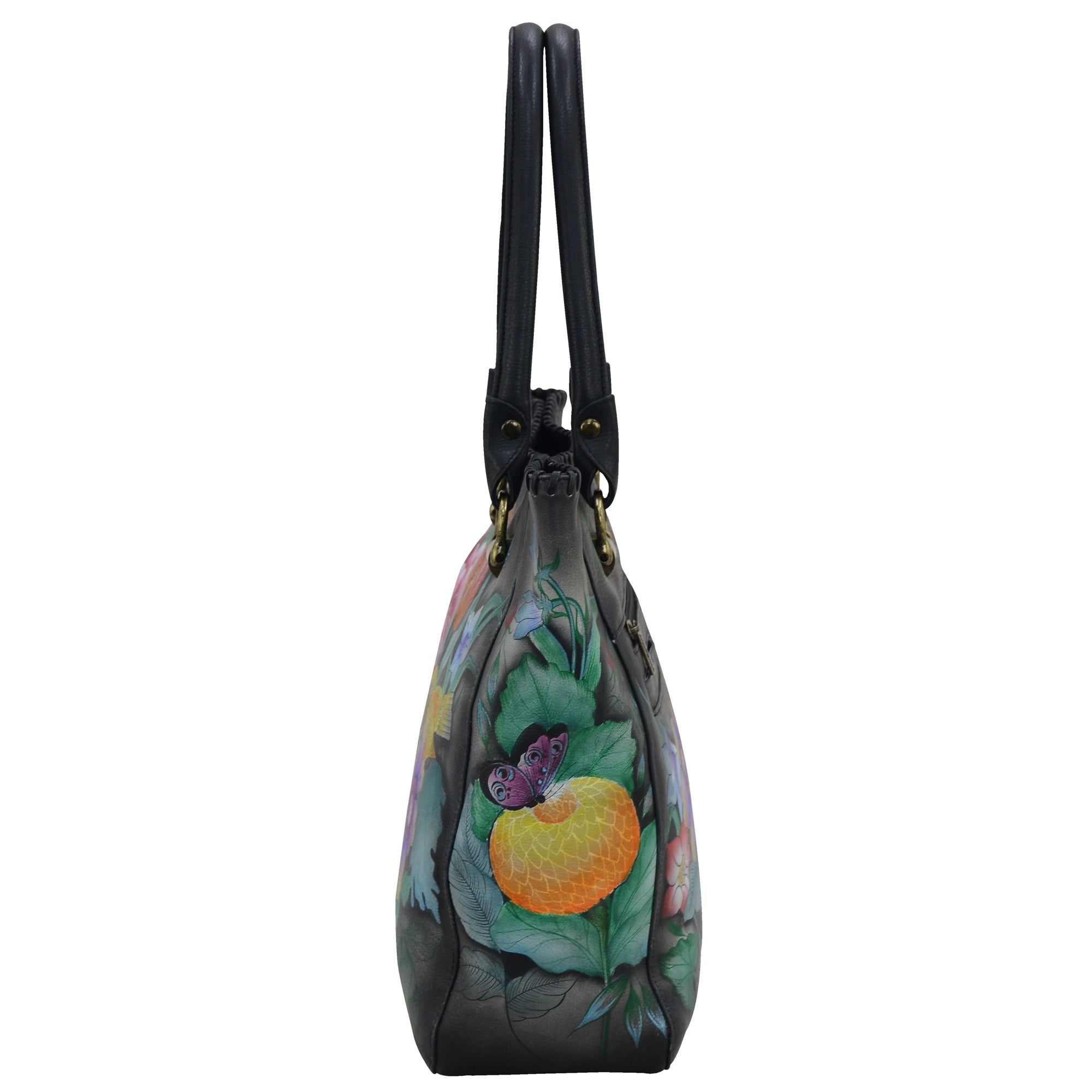 Tall Tote With Double Handle - 609| Anuschka Leather India