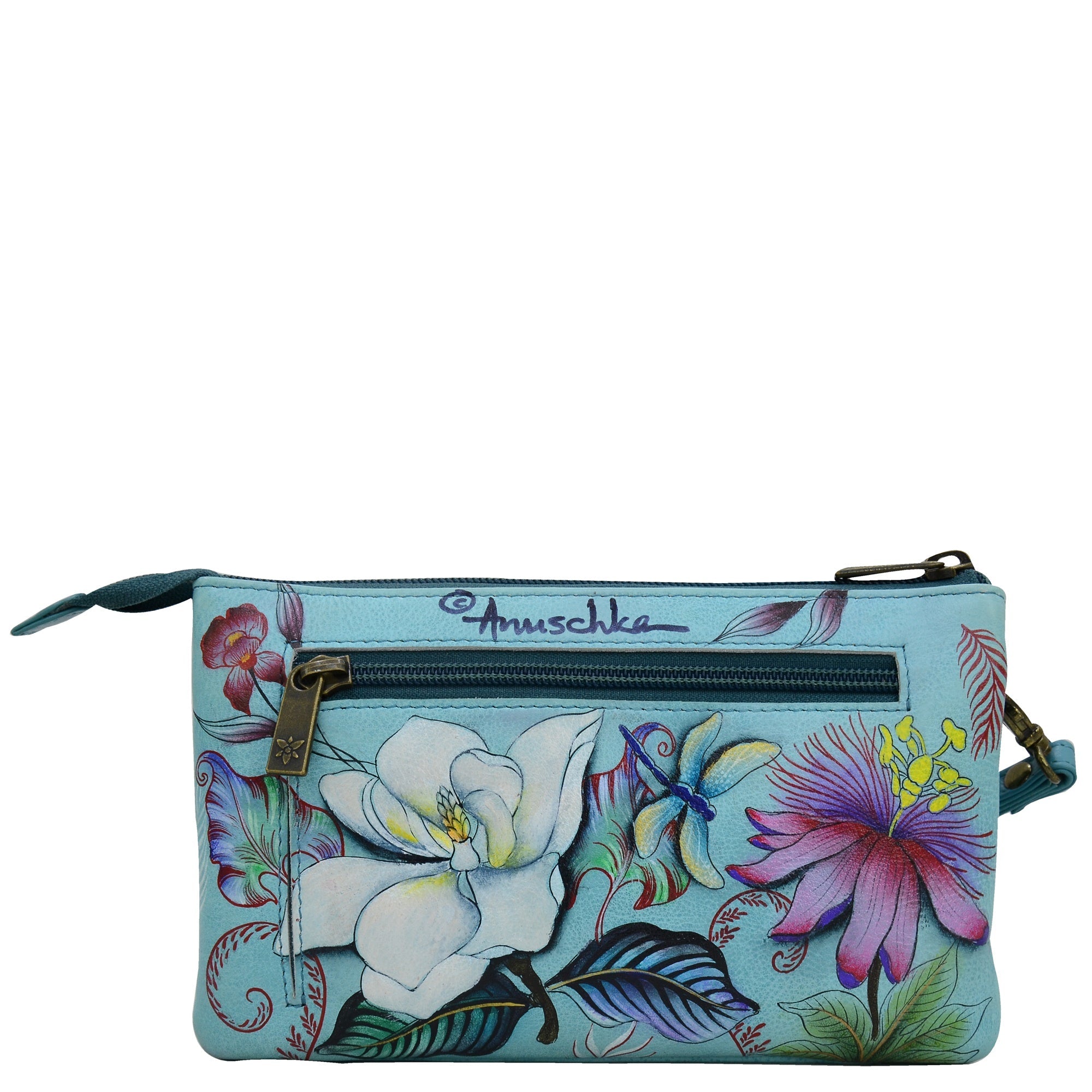 Organizer Crossbody With RFID Protection - 637| Anuschka Leather India