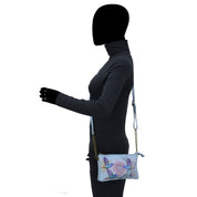 Organizer Crossbody With RFID Protection - 637| Anuschka Leather India