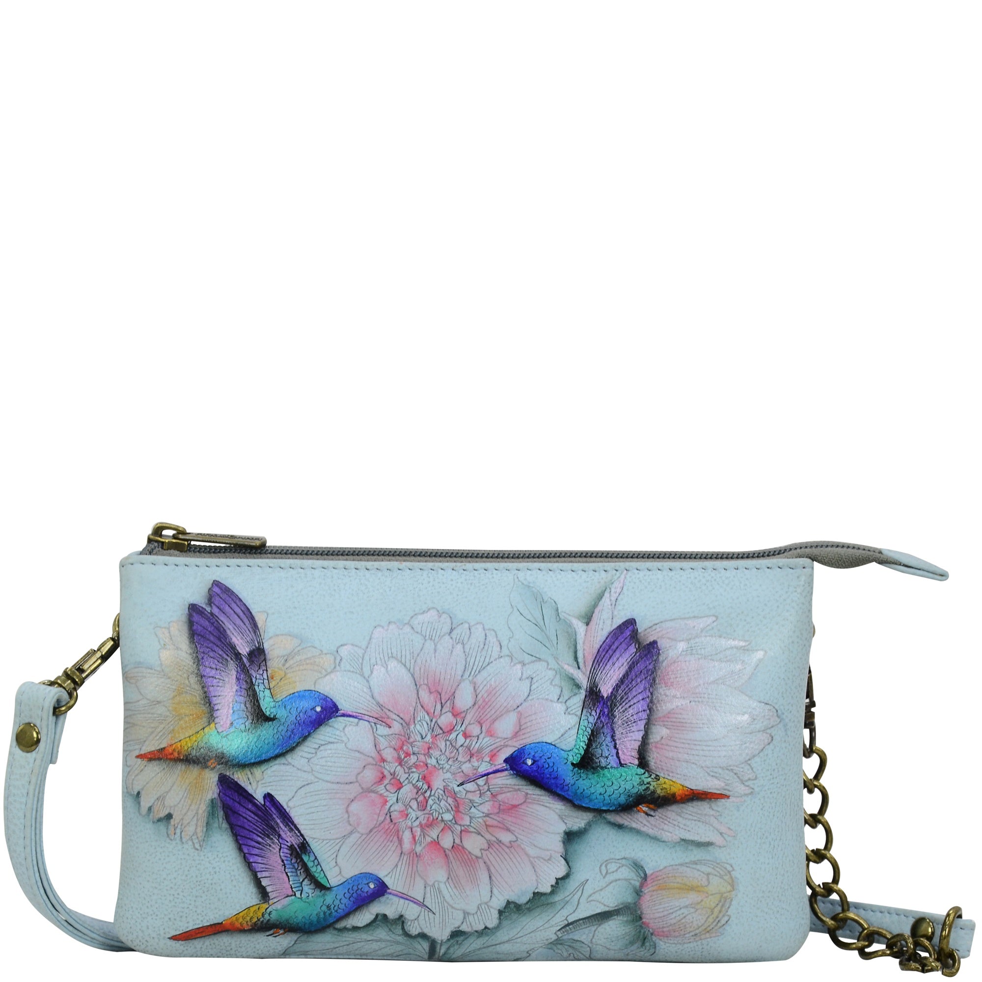 Organizer Crossbody With RFID Protection - 637| Anuschka Leather India
