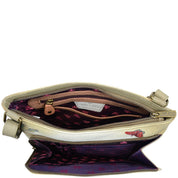 Crossbody With Front Zip Organizer - 651| Anuschka Leather India