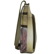 Crossbody With Front Zip Organizer - 651| Anuschka Leather India