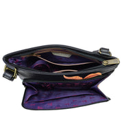 Crossbody With Front Zip Organizer - 651| Anuschka Leather India