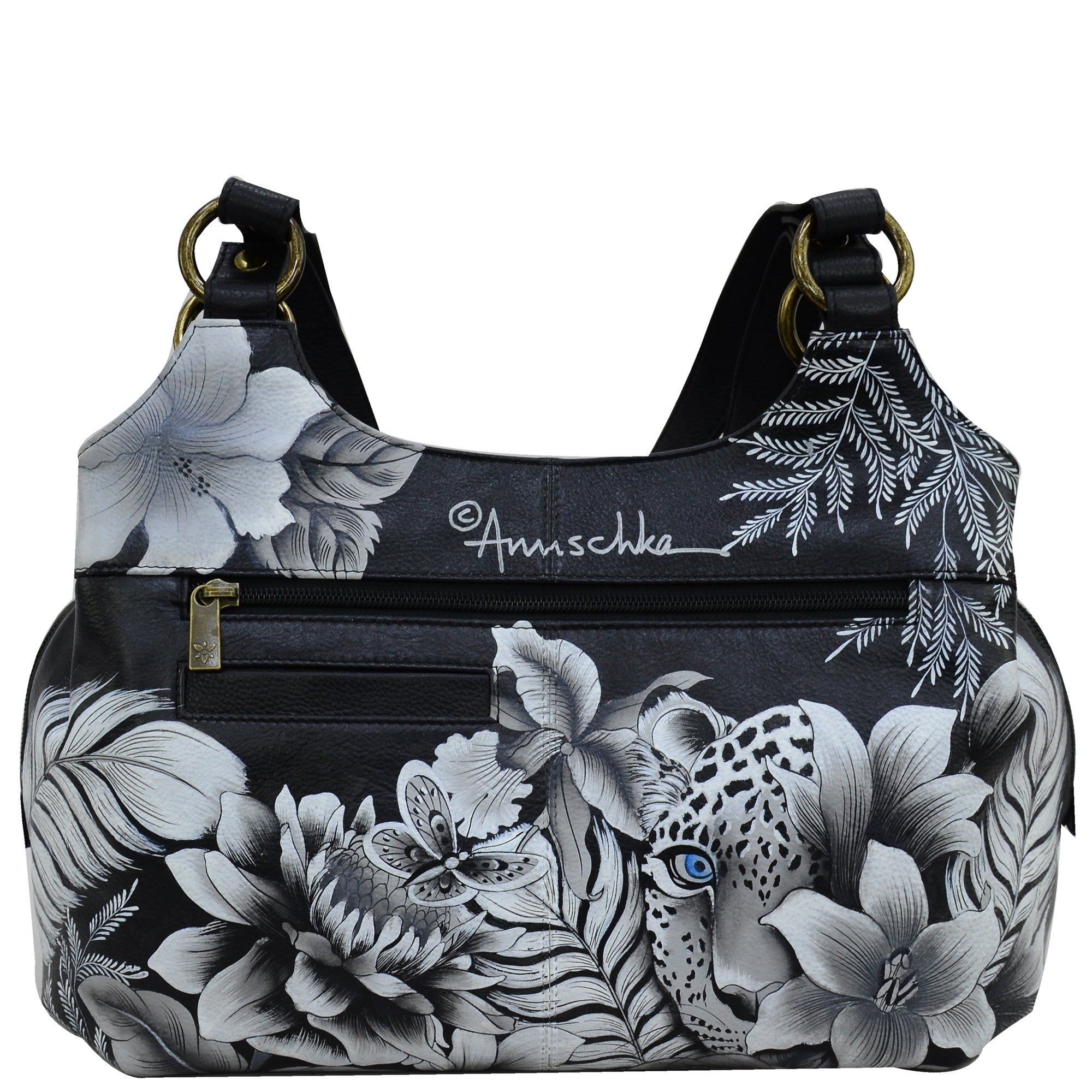 Triple Compartment Large Satchel - 652| Anuschka Leather India