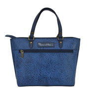Tooled Butterfly Ocean Medium Tote - 693