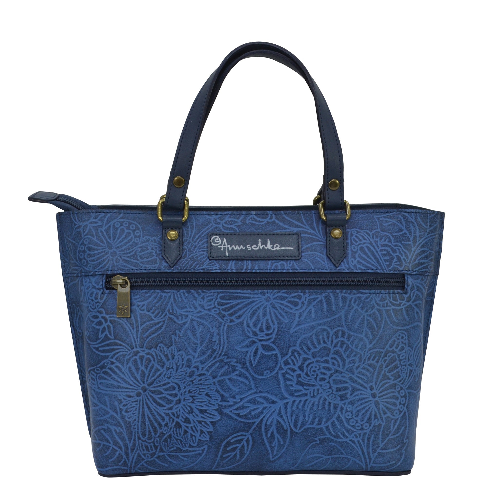 Tooled Butterfly Ocean Medium Tote - 693