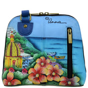 Small Multi Compartment Zip-Around Organizer - 8109| Anuschka Leather India